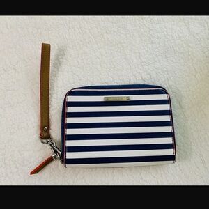 Kate Spade Tan and Navy Card Holder